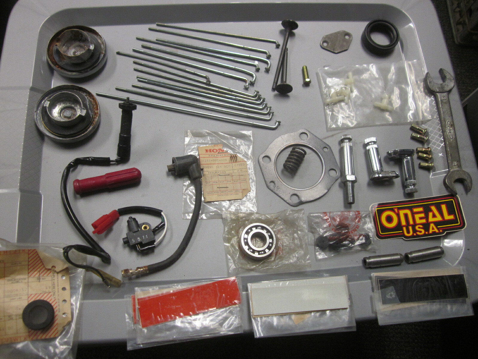 Honda Gas Caps Spokes Brackets Valves Gasket For Different Years & Models LOT #3