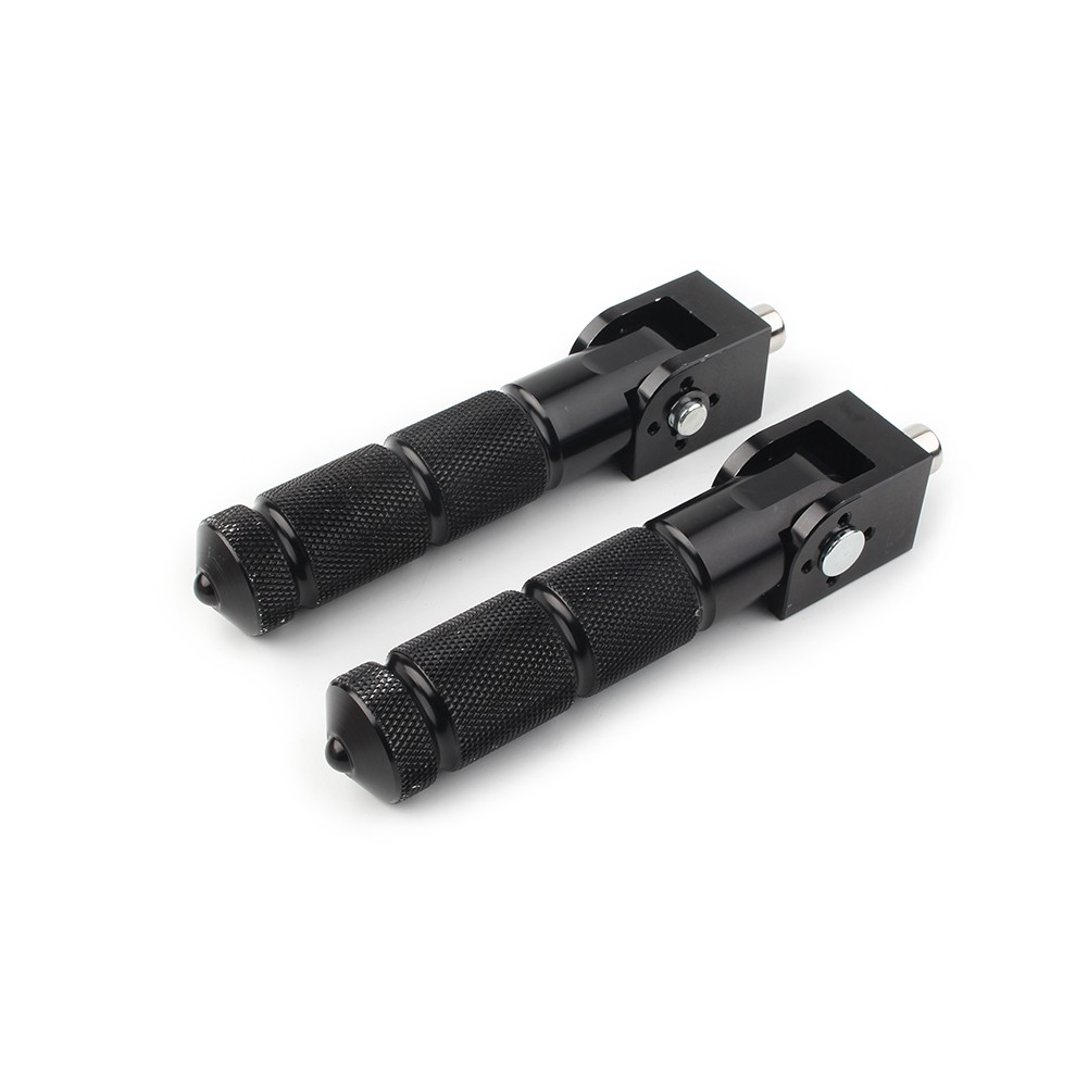 2x Universal CNC Foldable Foot Pegs Footrests For Motorcycle Bike Rear Pedals