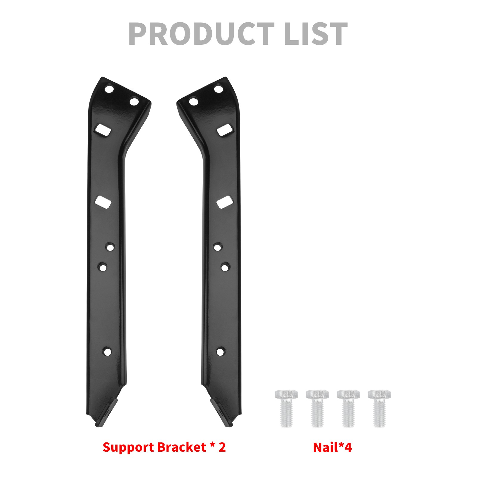 Saddlebag Rail Support Bracket Black For Touring Road King Road Glide 1985-2008