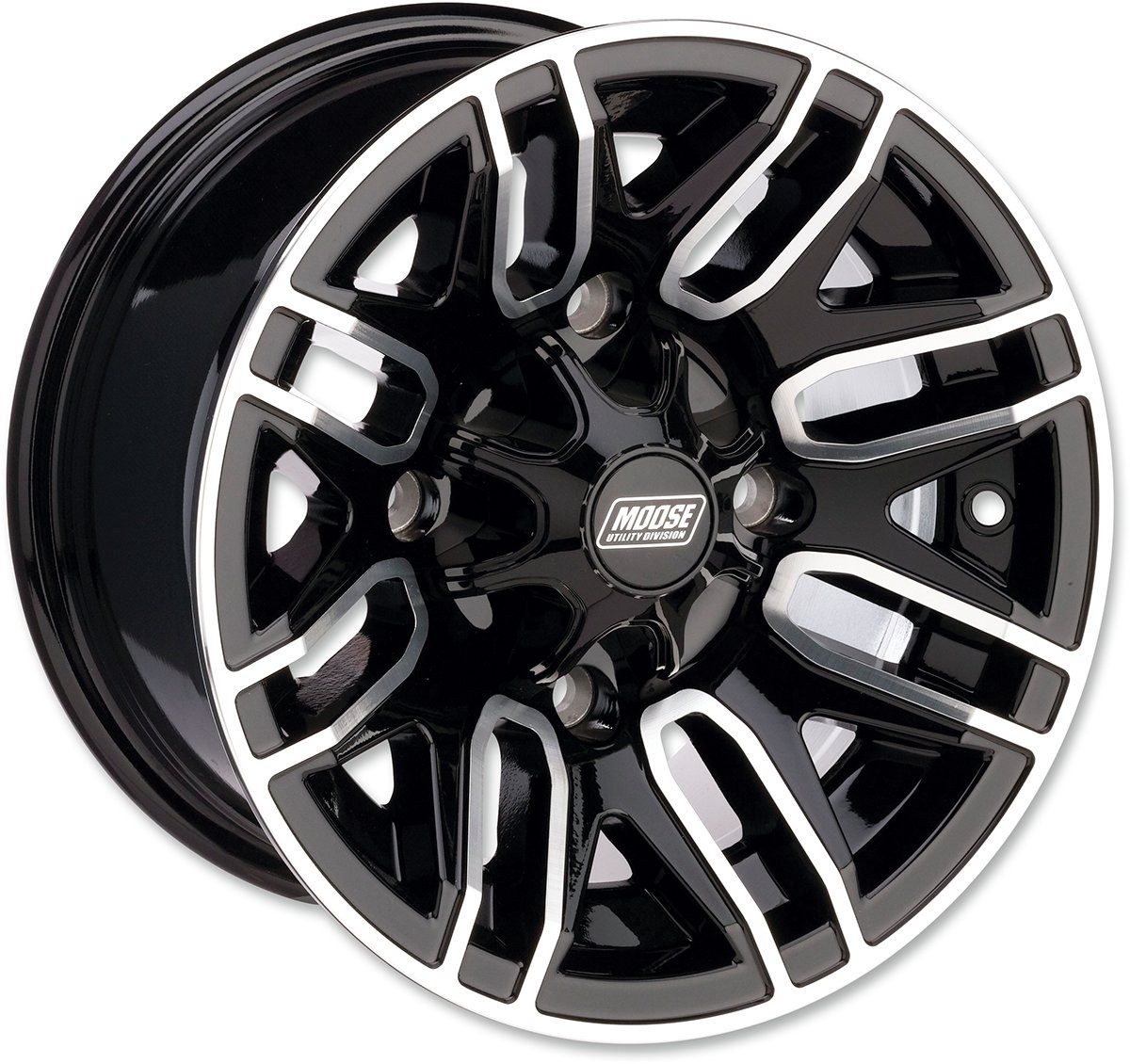 Moose 0230-0877 112X Rear Wheel Black/Machined 12×8 4/136