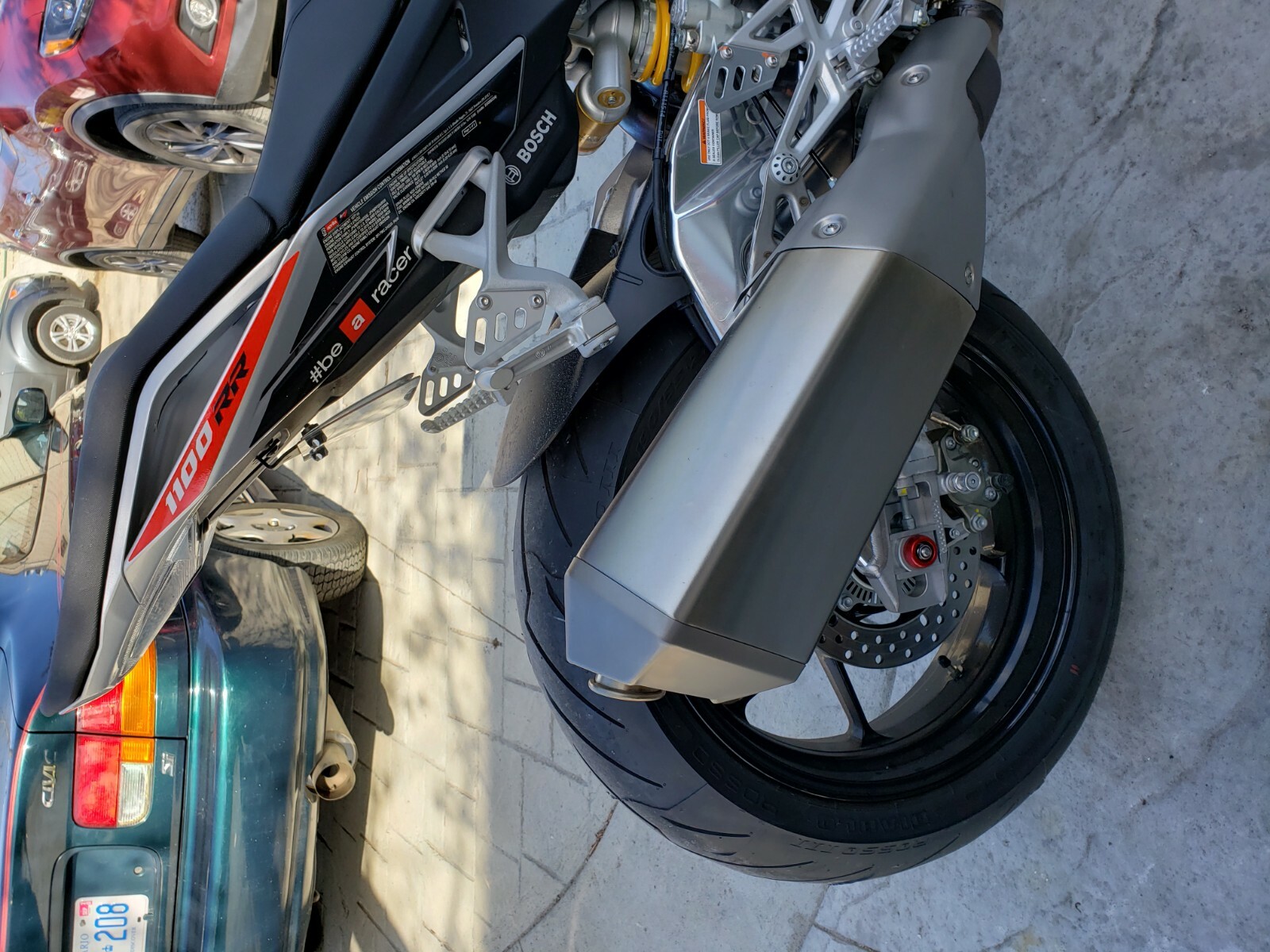 KAWASAKI ZX-10R NINJA FENDER ELIMINATOR FRONT FACING BLACK 16-2025 & PLATE LIGHT