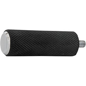 Arlen Ness Chrome & Black Knurled Shifter Peg for Harley Models Shift Peg
