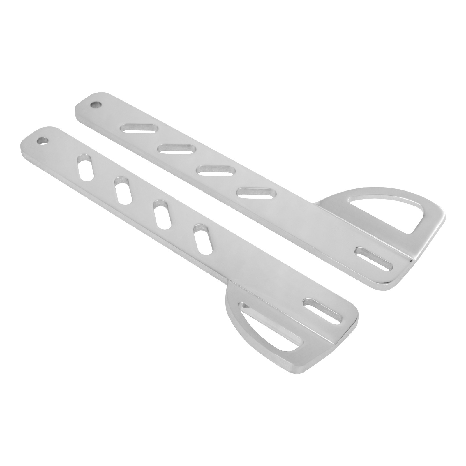 Chrome Front Fork Tie Down Brackets Mounting Holder Fit For Harley Softail 00-24