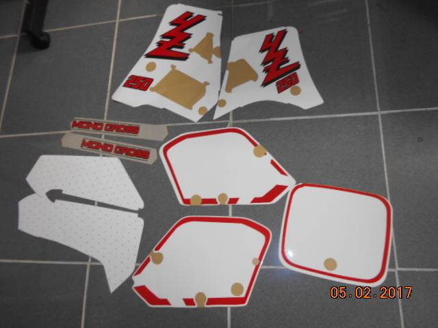 1989 1990 YAMAHA YZ250 2 STROKE GRAPHICS OLD SCHOOL VINTAGE OG RETRO THICK KIT