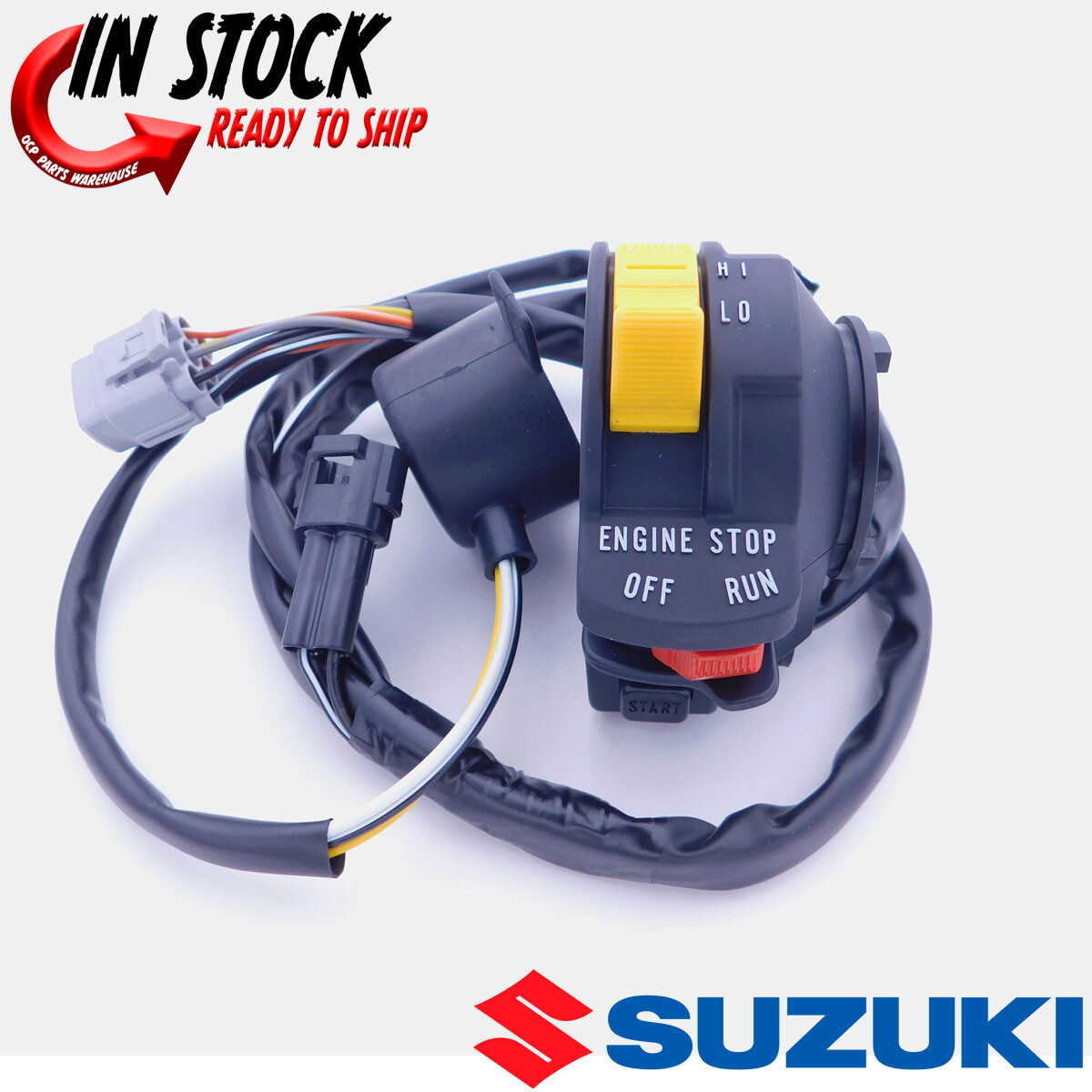 SUZUKI LT450R LTR450 450 QUAD RACER LIGHT ON/OFF START BUTTON,ON/OFF SWITCH