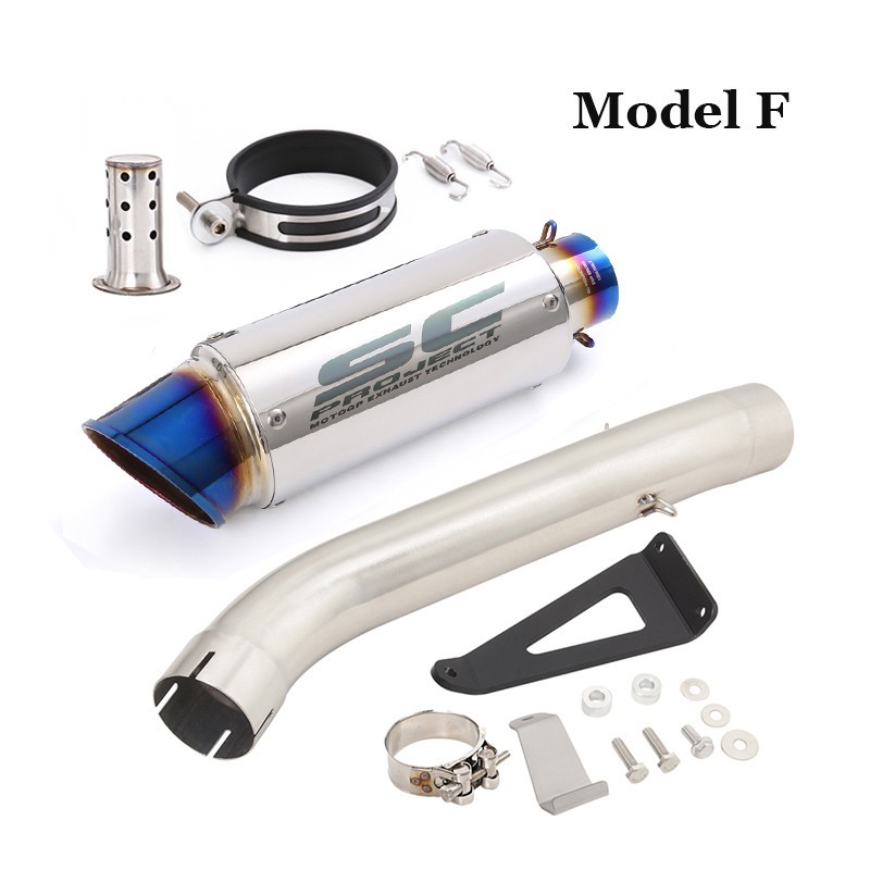 For Aprilia Tuono V4 1100 RR 2017-2020 Slip on Exhaust Link Pipe Black Muffler