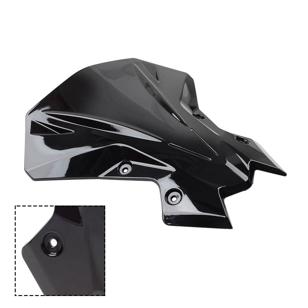 Glossy Black Windscreen Windshield Visor Deflector For Kawasaki Z900 2020-2024