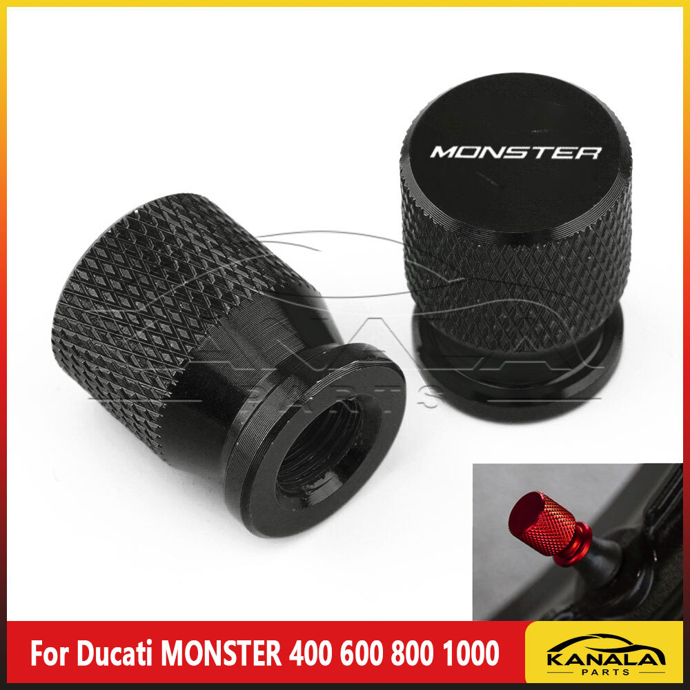 For Ducati MONSTER 400 600 800 1000 Tire Valve Stem Cover Cap Plug NEW 2000-2023