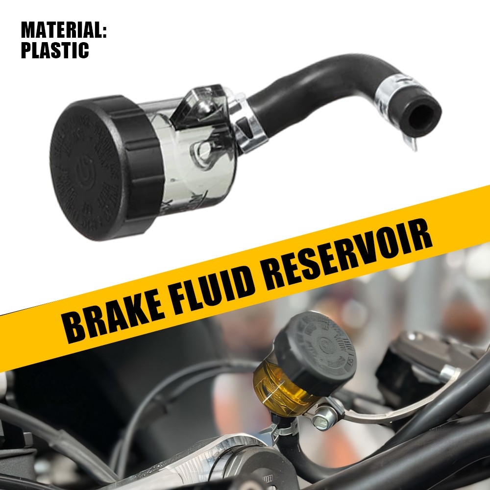 1Pc Motorcycle Brake Fluid Tank Reservoir Oil Cup Universal Fit Suzuki Kawasaki