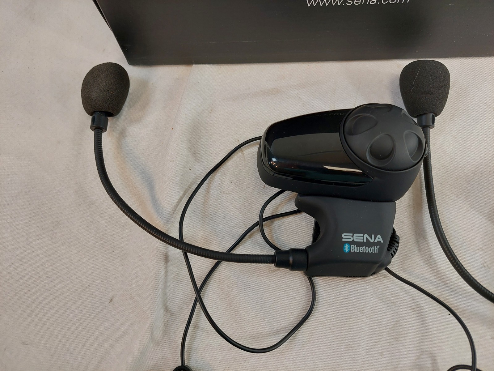 SENA SMH10 DUAL MOTORCYCLE BLUETOOTH HEADSET INTERCOM BLACK NEW OPEN BOX
