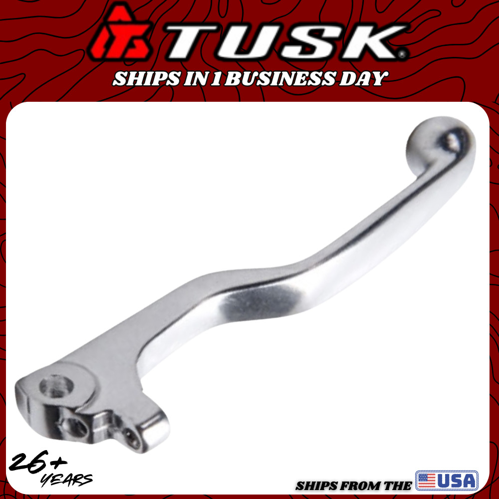 Tusk Right Brake Lever 2003-2009 Suzuki DR-Z 125L DR-Z125L Polished Silver Right