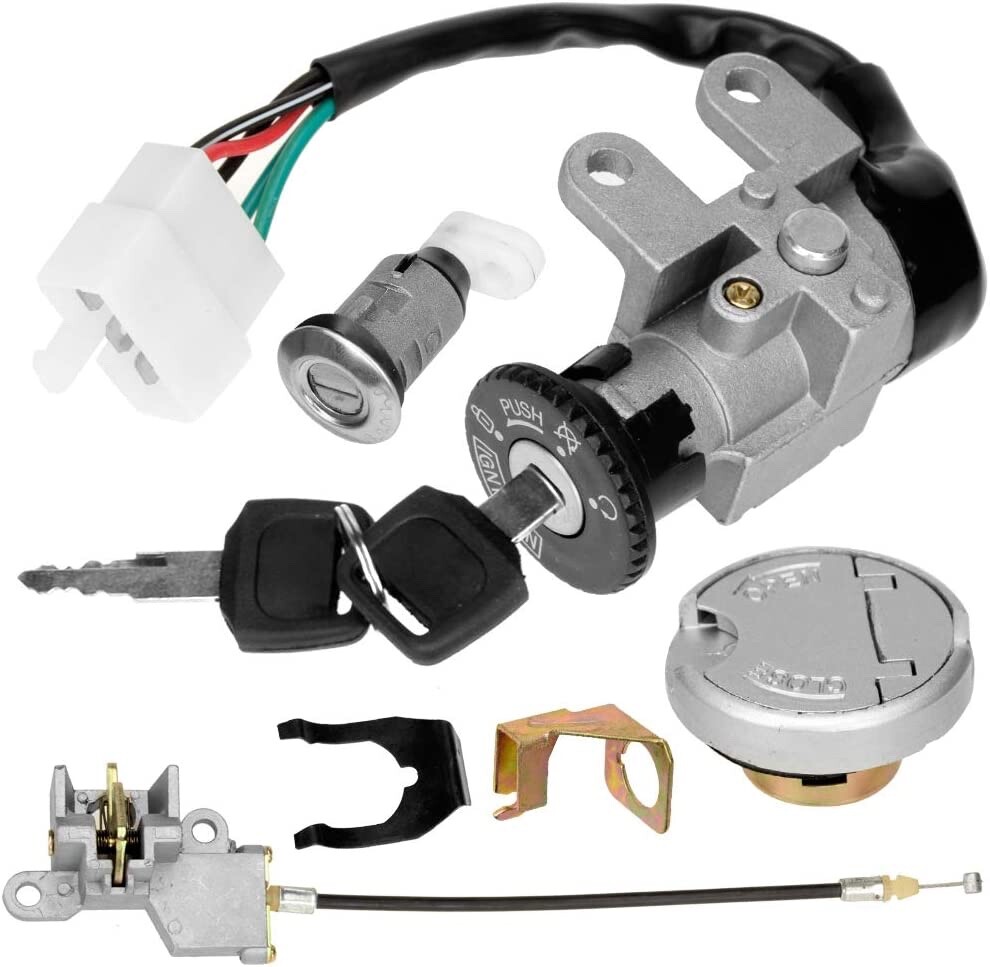 IGNITION SWITCH WITH KEYS (#1) FOR 50cc TAOTAO ATM, SPEEDY, & THUNDER SCOOTERS
