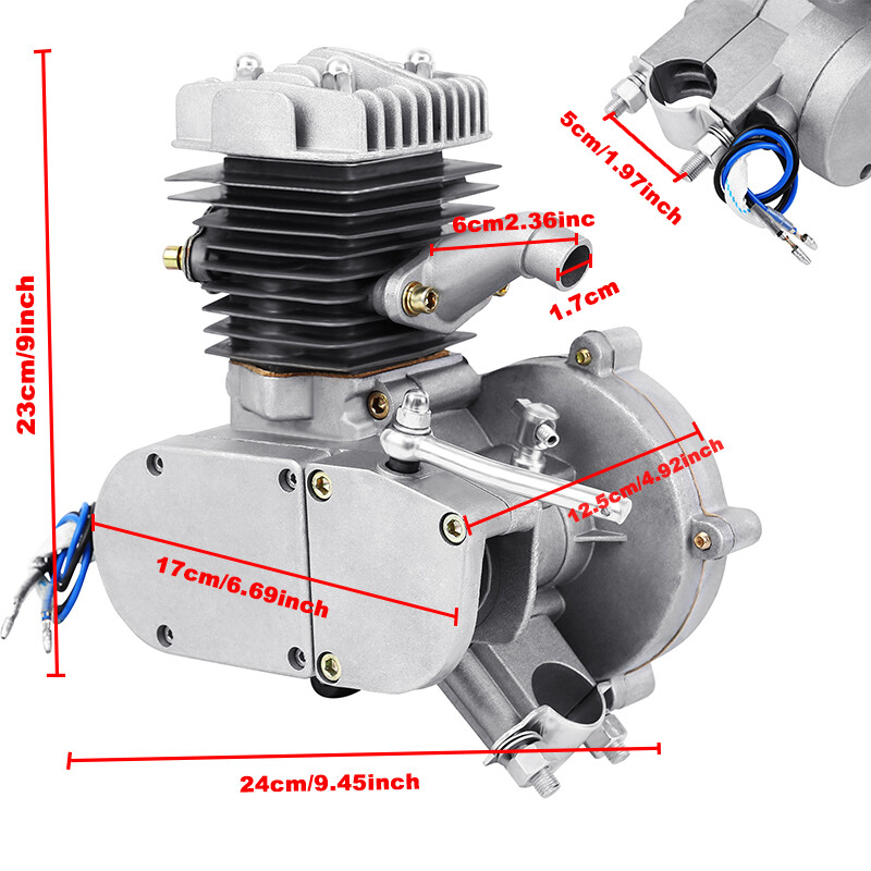Full Set 80cc Bike Bicycle Motorized 2-Stroke Petrol Gas Engine Motor Kits