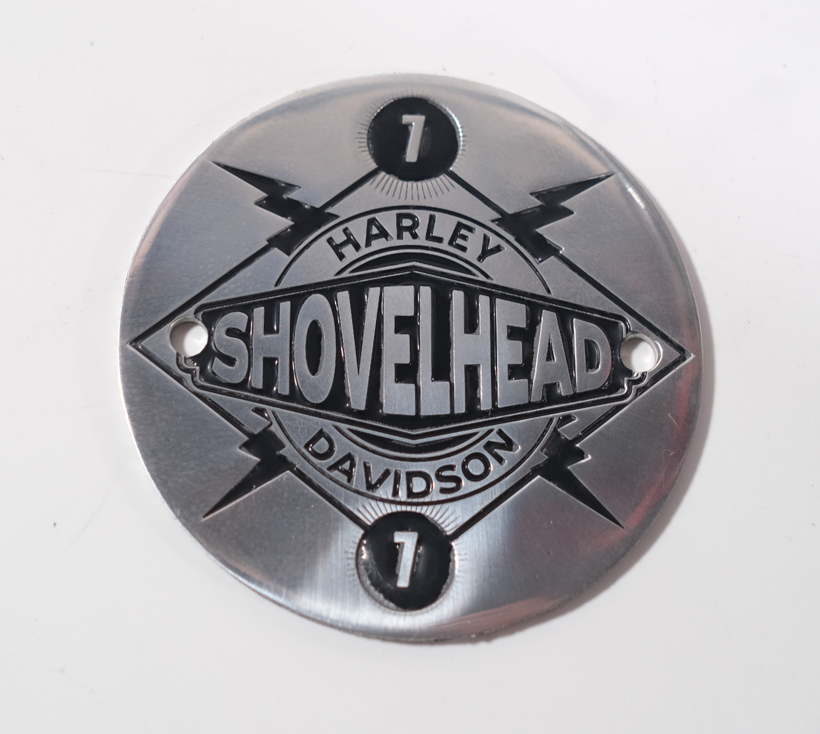 Polished Aluminum 1977 Shovelhead Points timing timer Cover Fits Harley Davidson