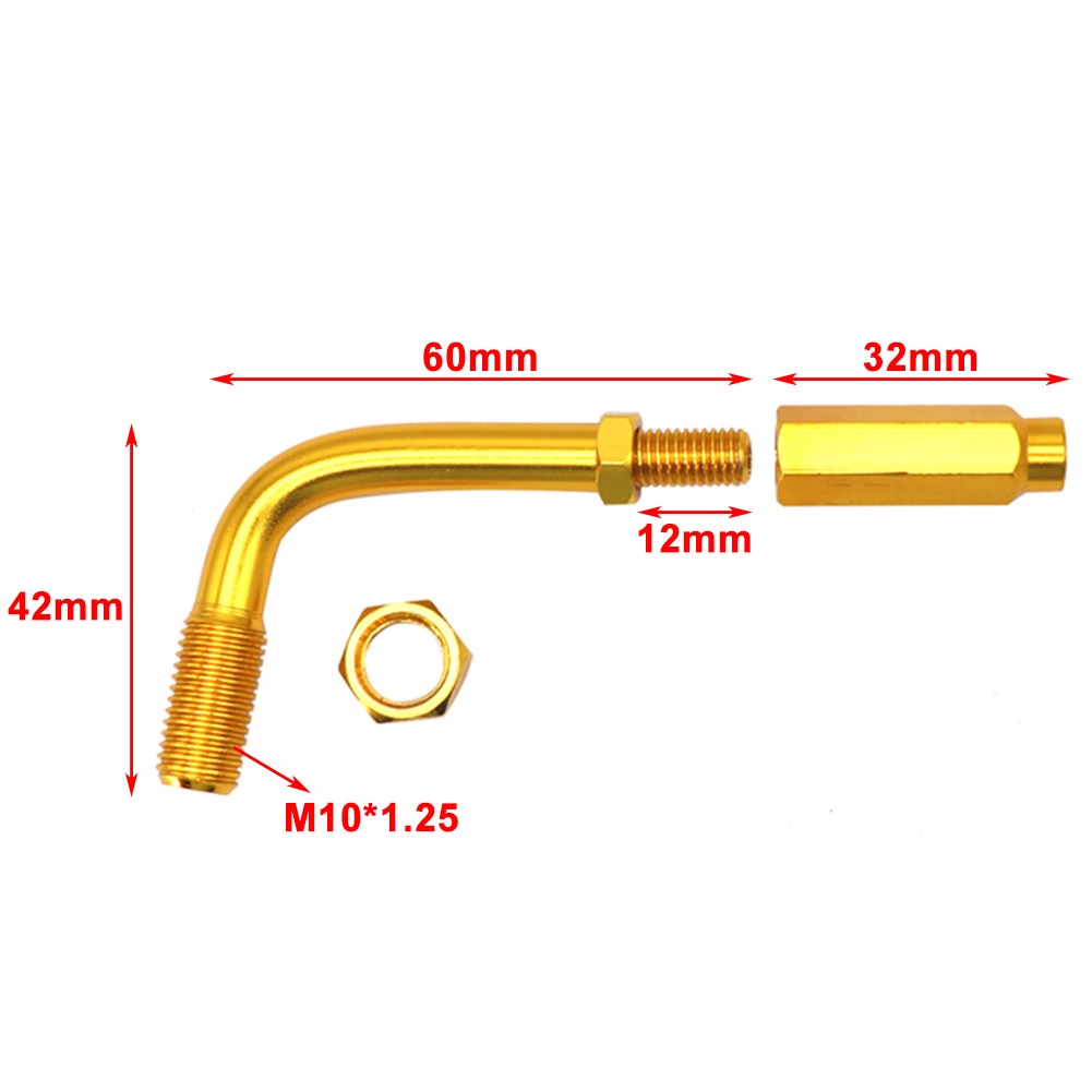 90 Degree Throttle Cable Adjuster Bendy Cable Guide Motorcycle Aluminum Black