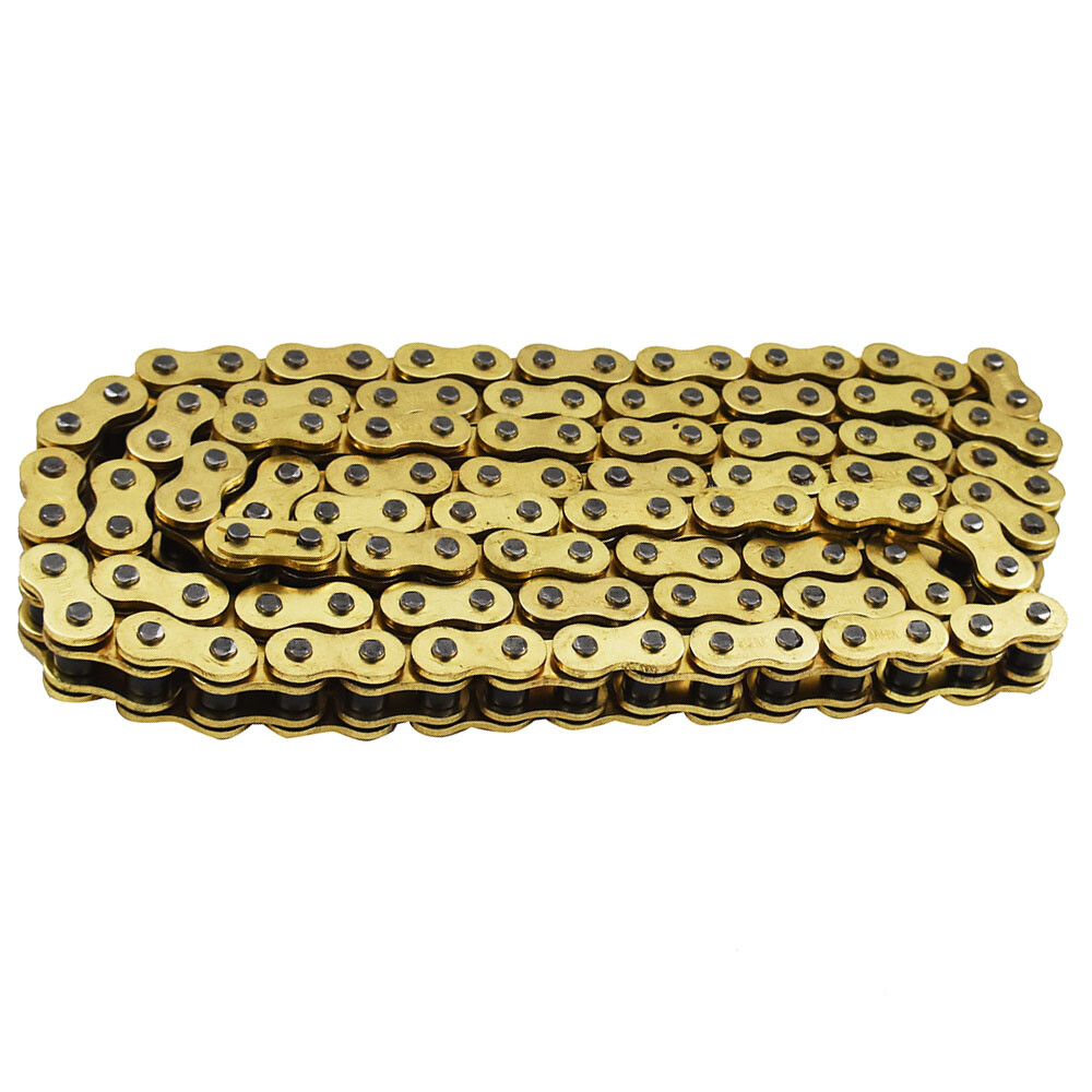 525-120 Motorcycle With O-Ring Drive Chain Gold Color ATV 525 Pitch 120 Links
