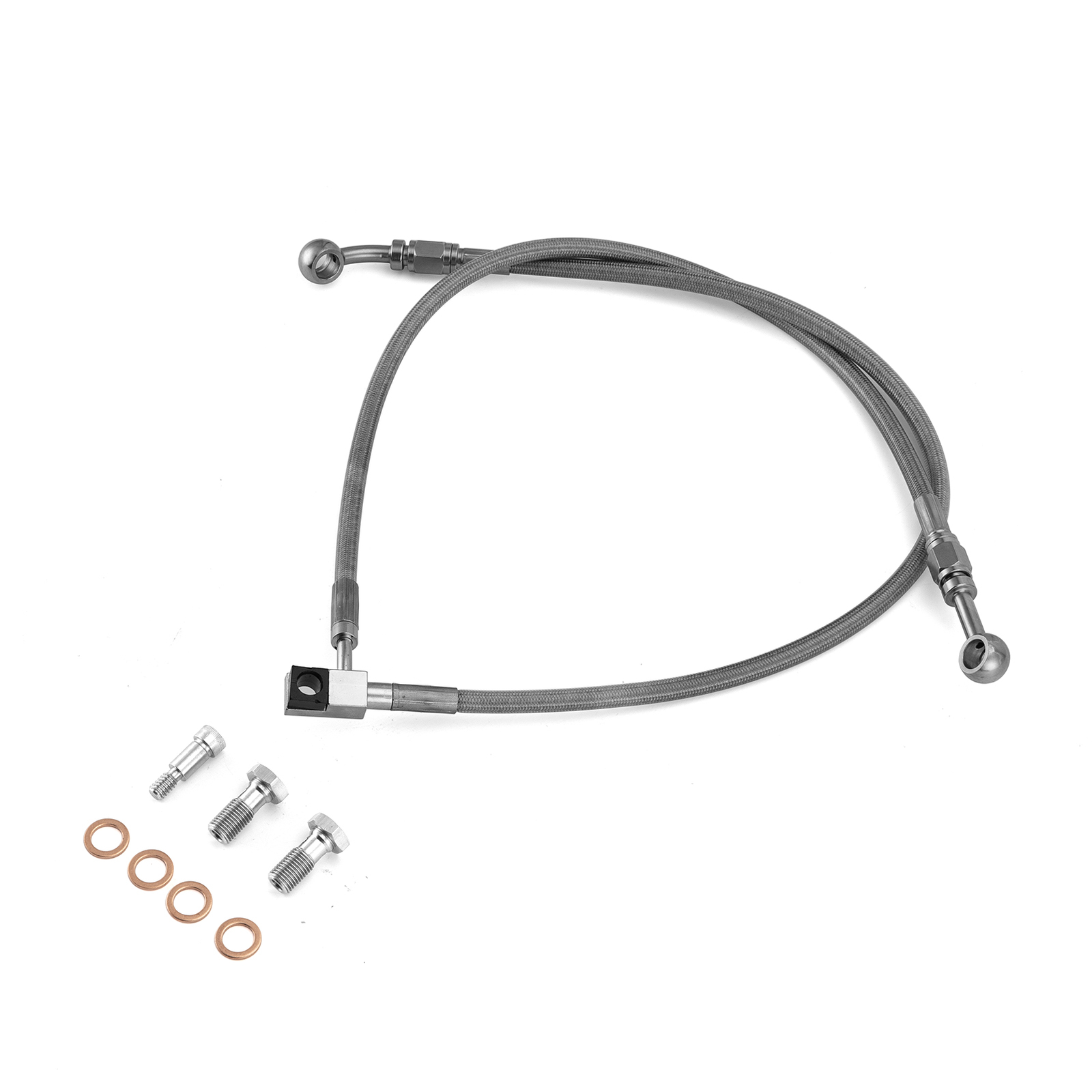 19.5″ Lower Stainless Steel Brake Line For Harley 2015-2017 Breakout FXSB ABS