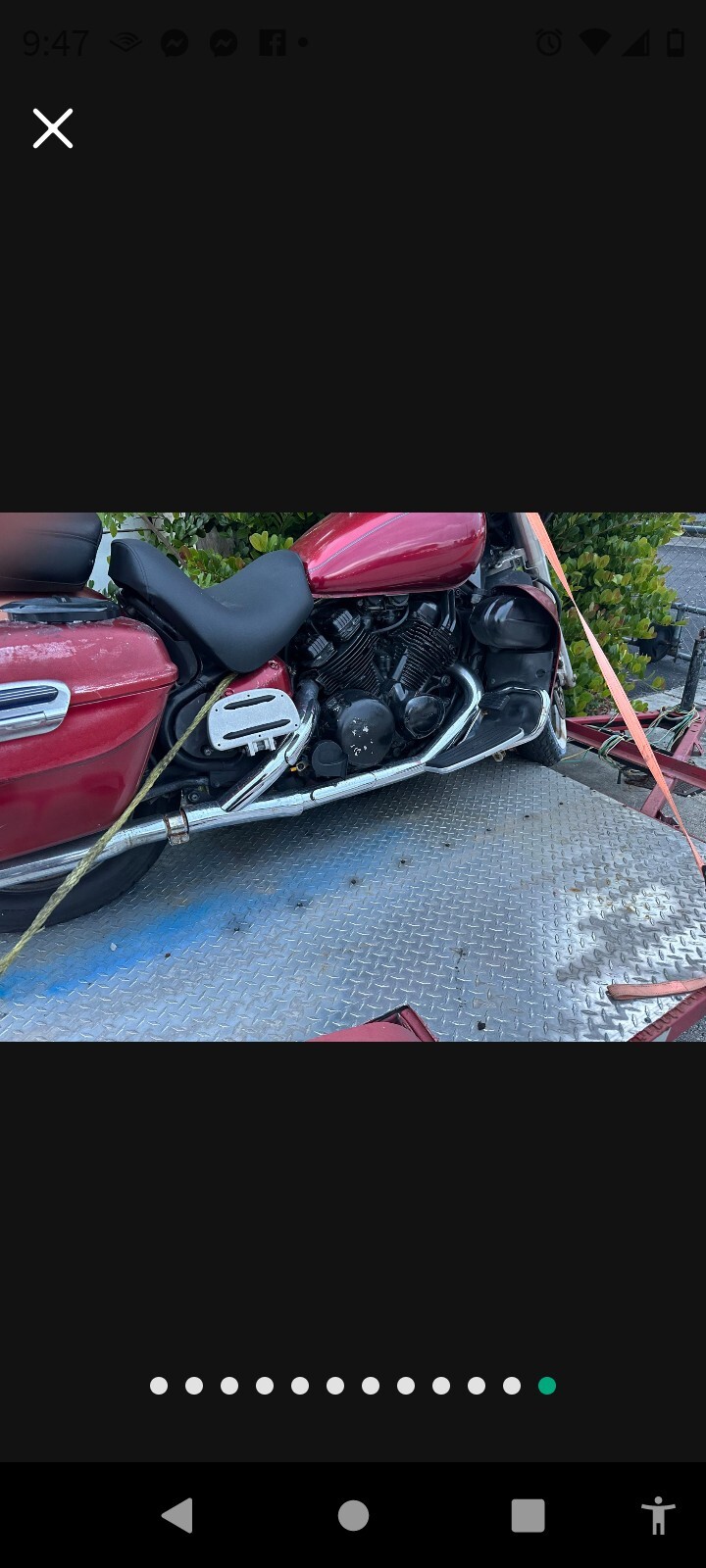 Royal Star Seat Front And Back Small Tear As Pictures Part Complete Bike