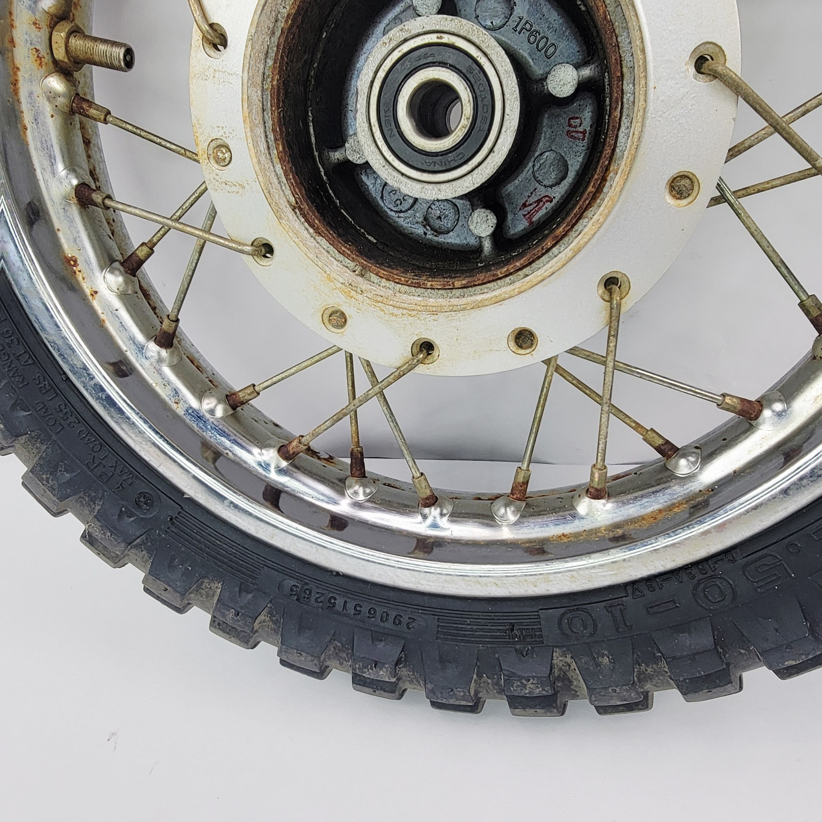 2006 06-25 Yamaha TTR 50 Front Wheel Rim With New Tire Included 10×2.50 Kenda