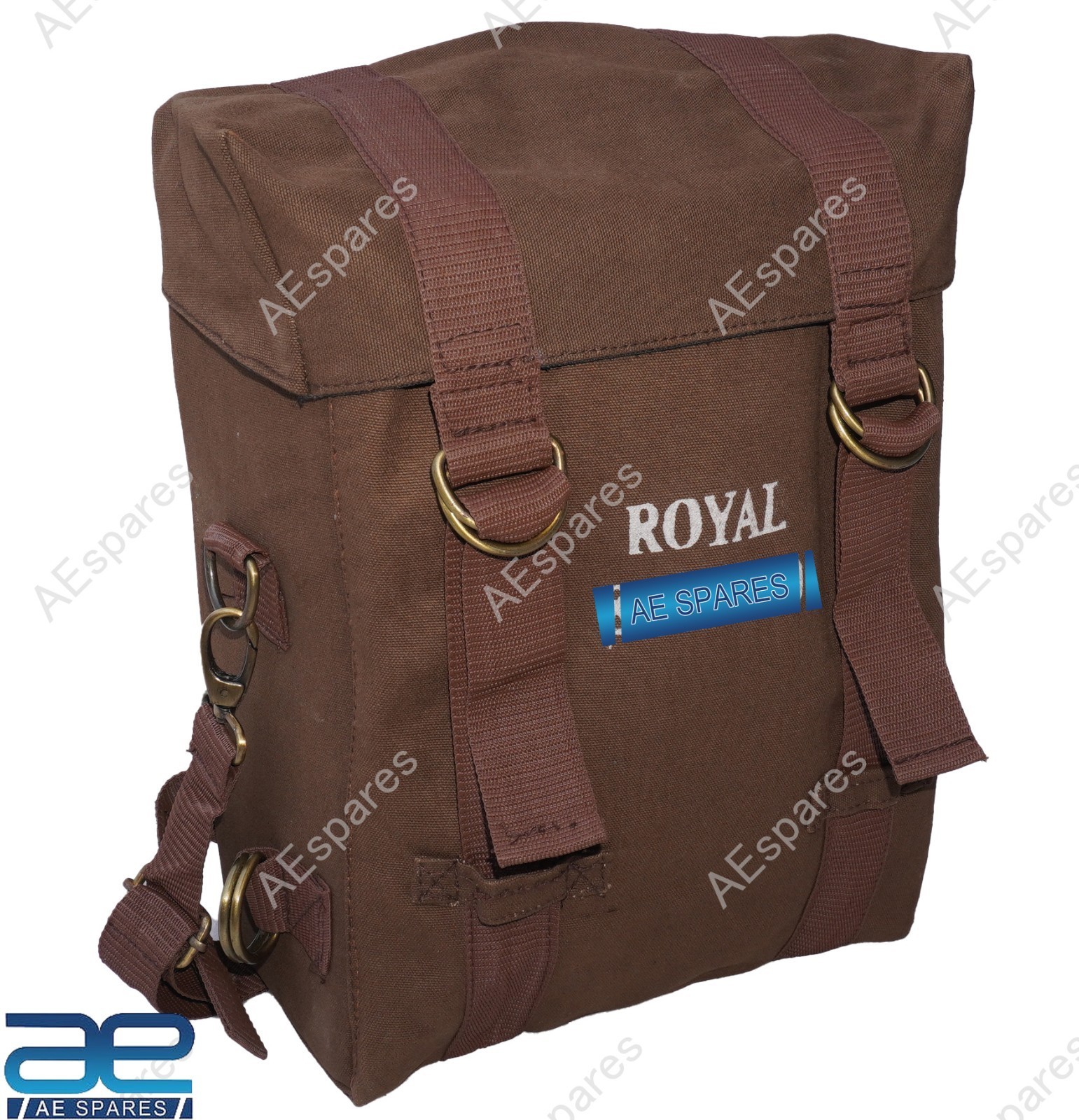 Brown Pannier Bags With Fitting For Royal Enfield New Classic Reborn 350 @RE