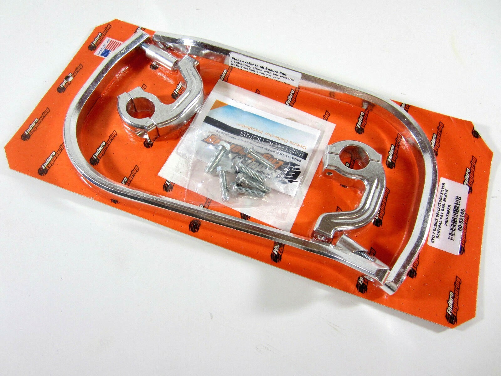 Enduro Engineering Evolution 2 Handguards With Mount Kit 1-1/8″ Fat Bars Silver