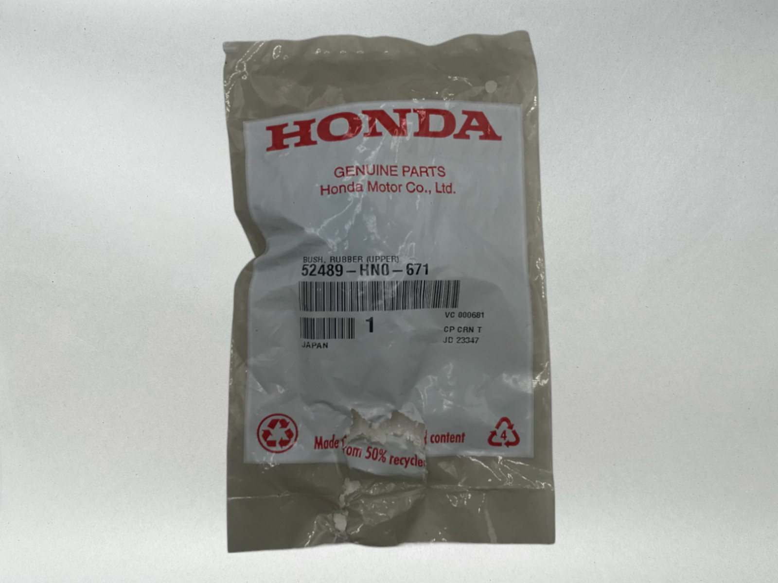 4 Honda Genuine OEM Authentic Rubber BushingsTRX450 NRX1800 CB1100 52489-HN0-671