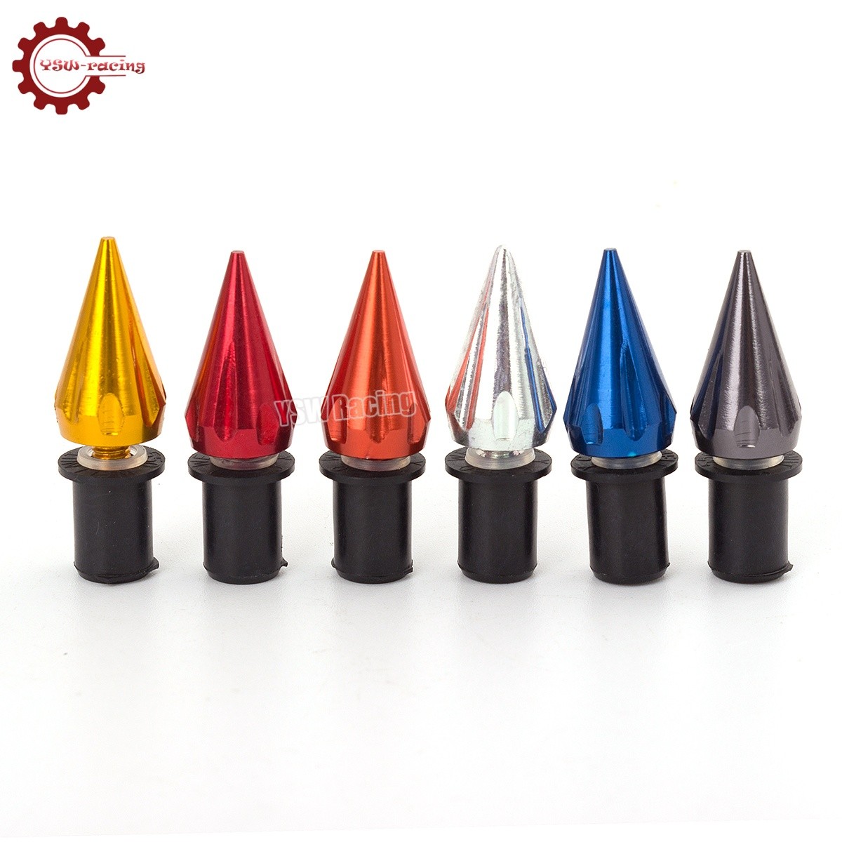 10Pcs Windscreen Windshield Motorcycle Spike Bolts 5MM Wind Screen Bolts Screws