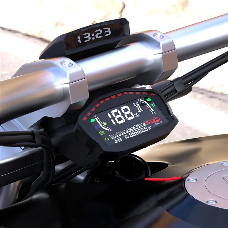 1Pc Digital Motorcycle Dash Panel LCD Dashboard DC 8-12V Motorcycle Odometer NEW