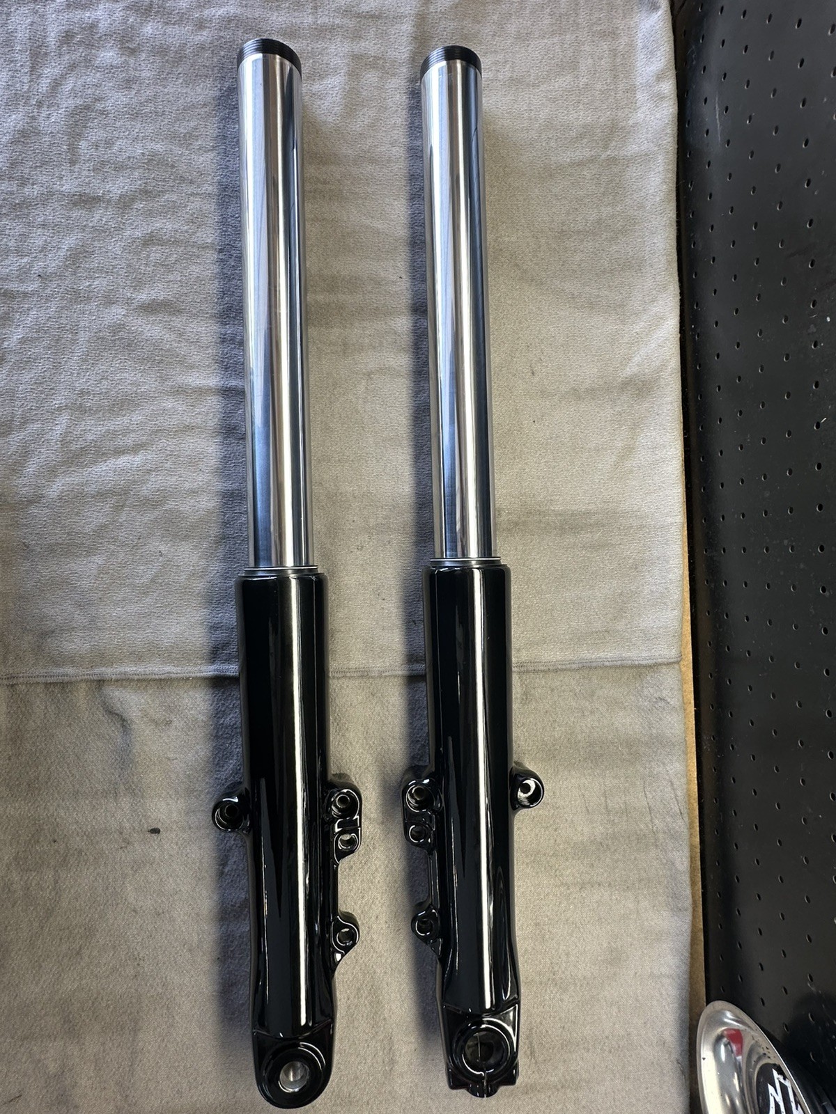 GP Suspension 25mm Fork Cartridge and legs for 2014-2022 Harley Touring 49mm.