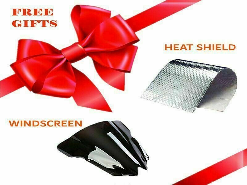 FFK Injection Glossy Matte Black Fairing for Kawasaki Ninja 400 2018-2023 a043