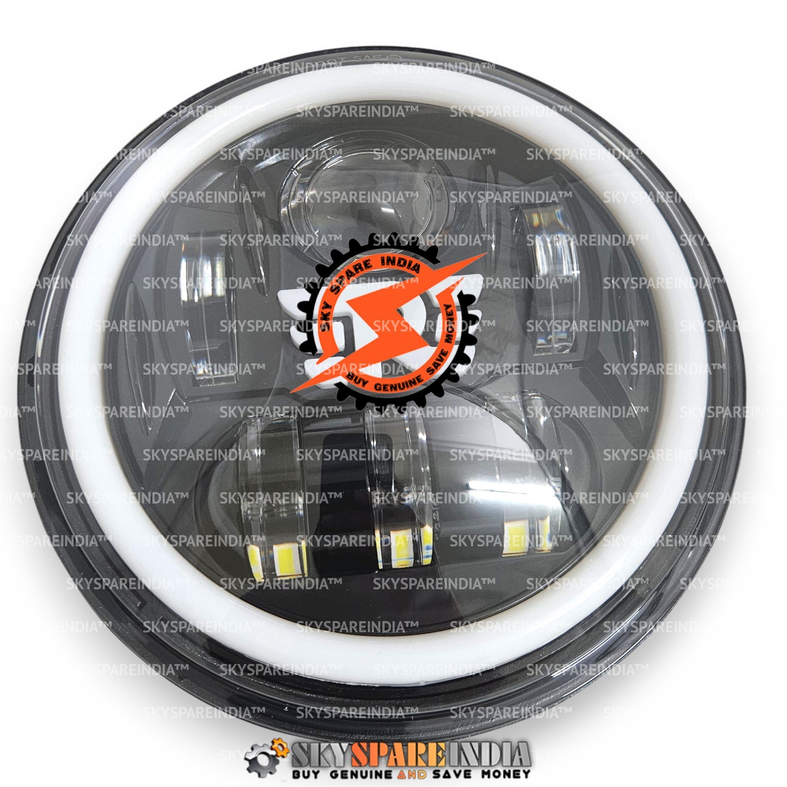 LED 7″ Headlight Headlamp Compatible With Royal Enfield Himalayan