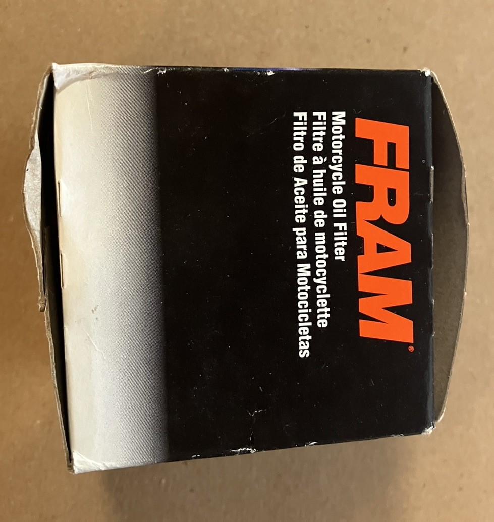NEW – FRAM PH6017A Motorcycle Oil Filter BLACK In Factory FRAM Box