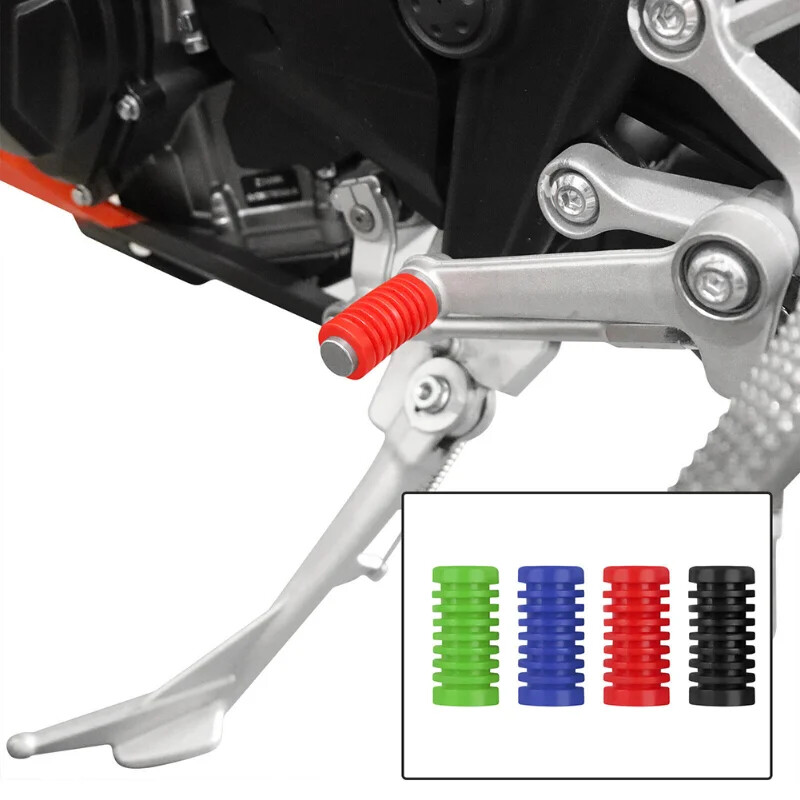 Gear Shifter Lever Shift Pedal Kick Foot Pegs Cover Pad Rubber Motorcycle