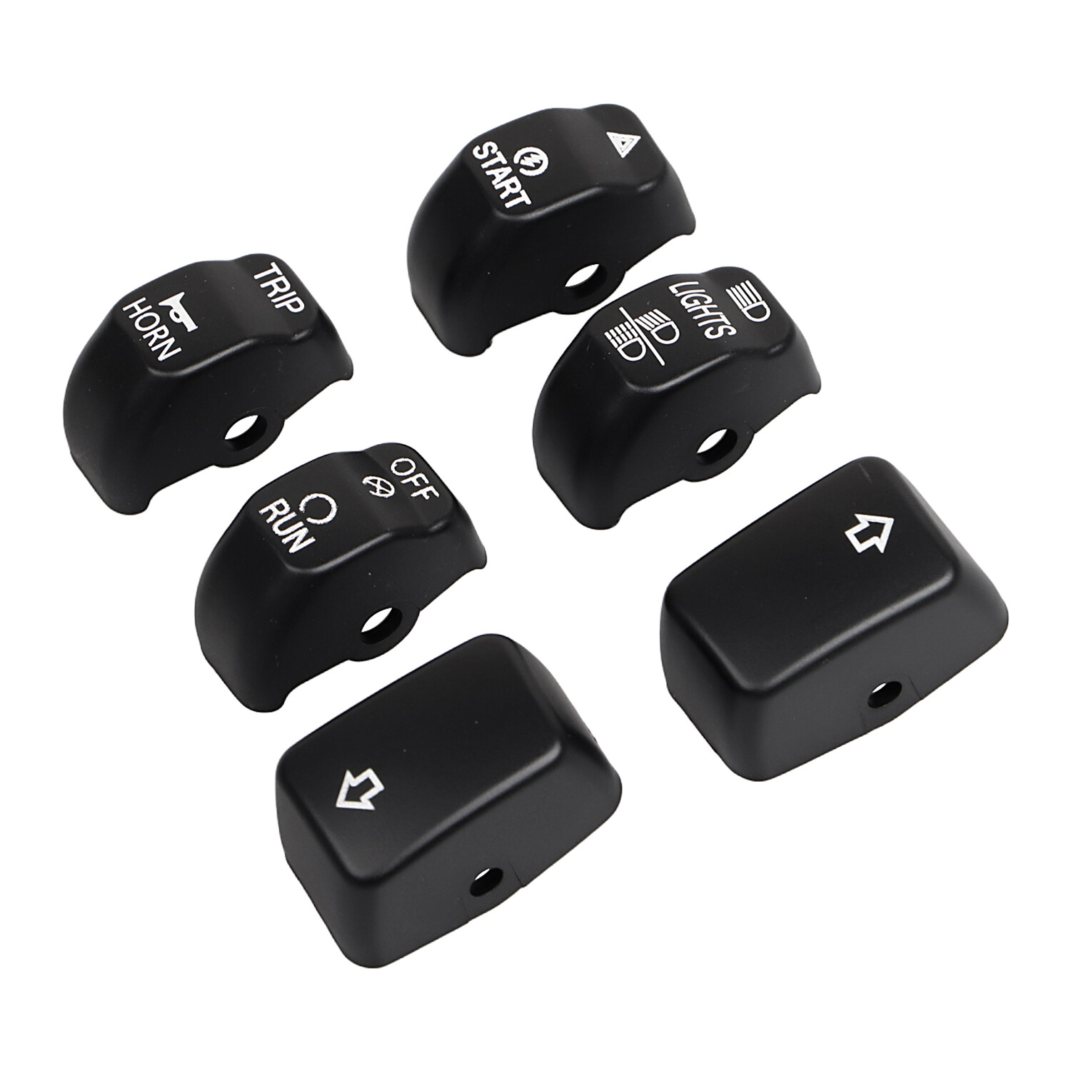 ABS Hand Control Switch Housing Button Cap For Harley Dyna Softail FXST FLSTN