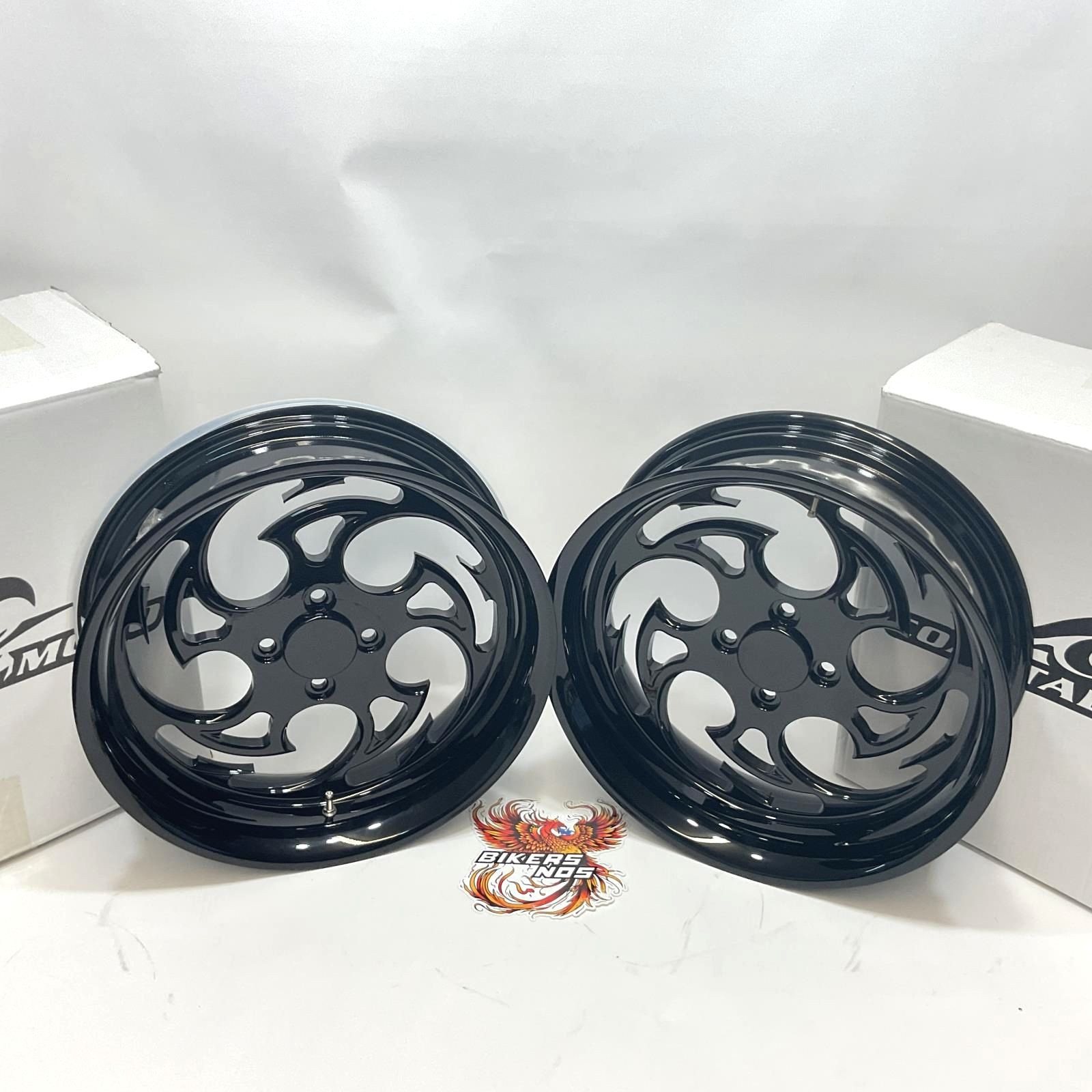 Coastal Moto Predator Forged Solid Black Harley Trike Rear Wheels FW-PREL-185-B