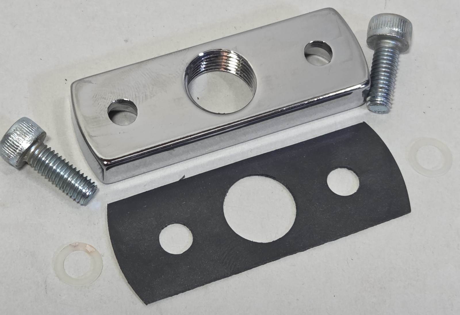 NEW Pingel Gas Fuel Motorcycle Petcock Valve Adapter Plate 3/8 NPT 1.811/46 mm
