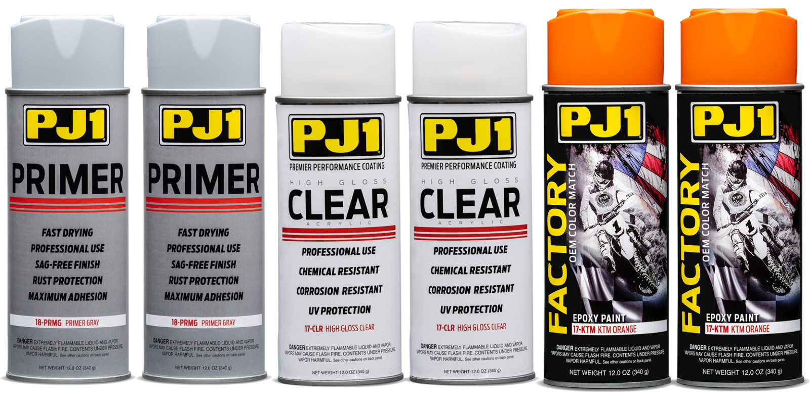 Complete PJ1 KTM Orange OEM Color Match Frame Kit – Paint, Primer & Clear Coat