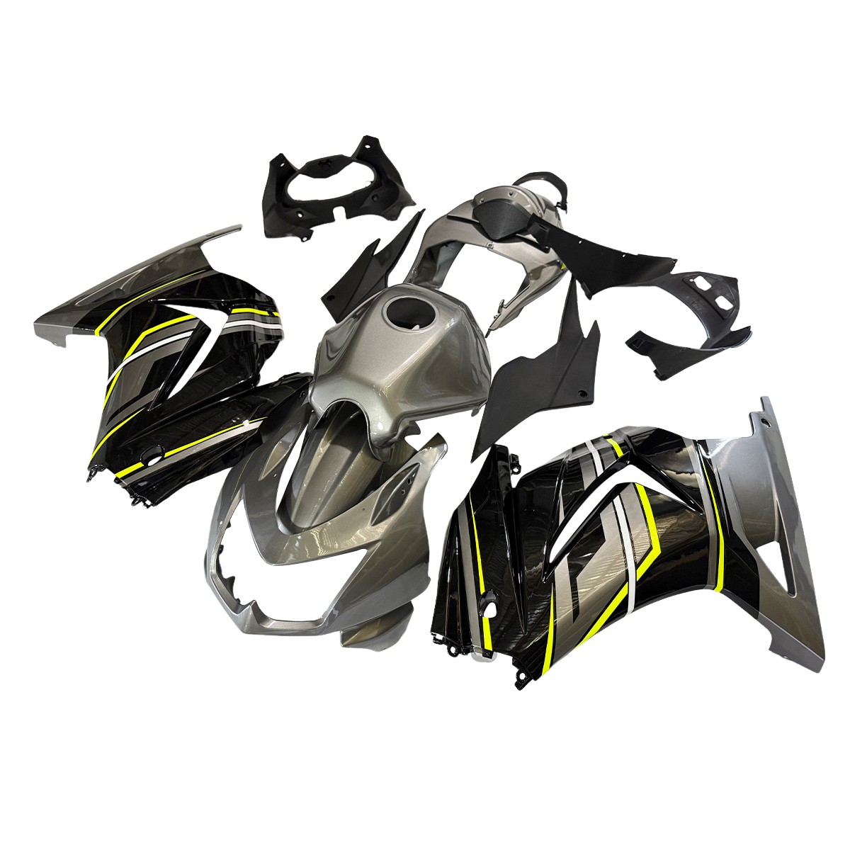 Body Kits For Kawasaki EX250R Ninja 250 2008 09-2012 Iron Gray Black Fairing Kit