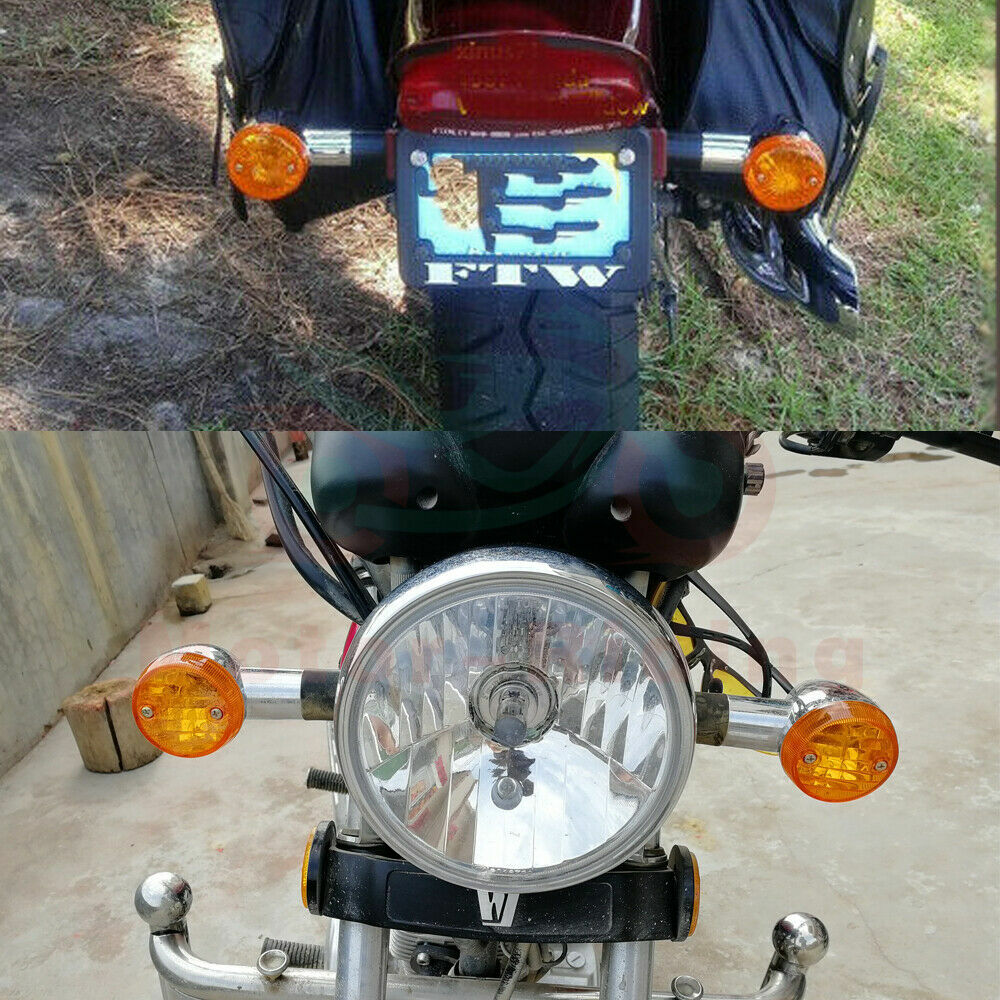 Pair Turn Signals Blinkers For Honda Shadow VT750/1100/VTX 1300 1800 GL Valkyrie