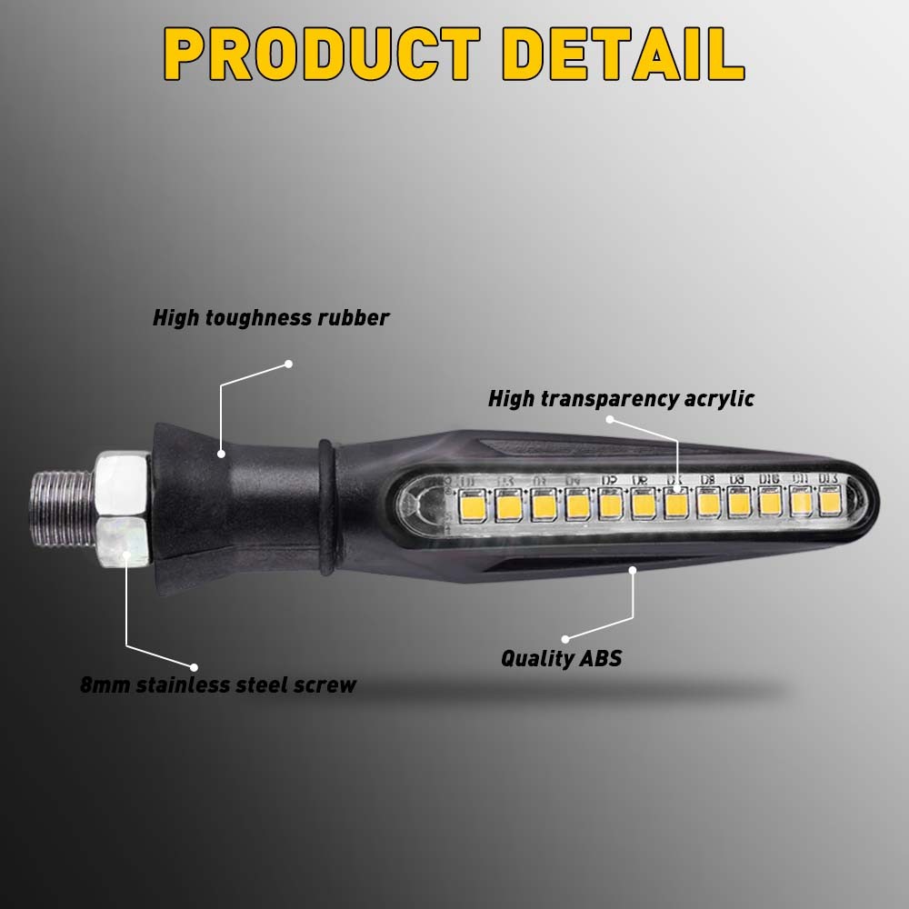 4 Pack Universal Motorcycle Turn Signals Blinker Lights Amber For Suzuki DRZ400s