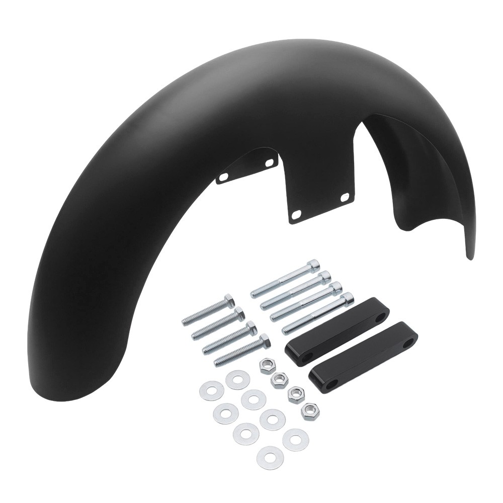 Matt Black 21″ Wheel Wrap Front Fender Mudguard For Harley Bagger Street Glide