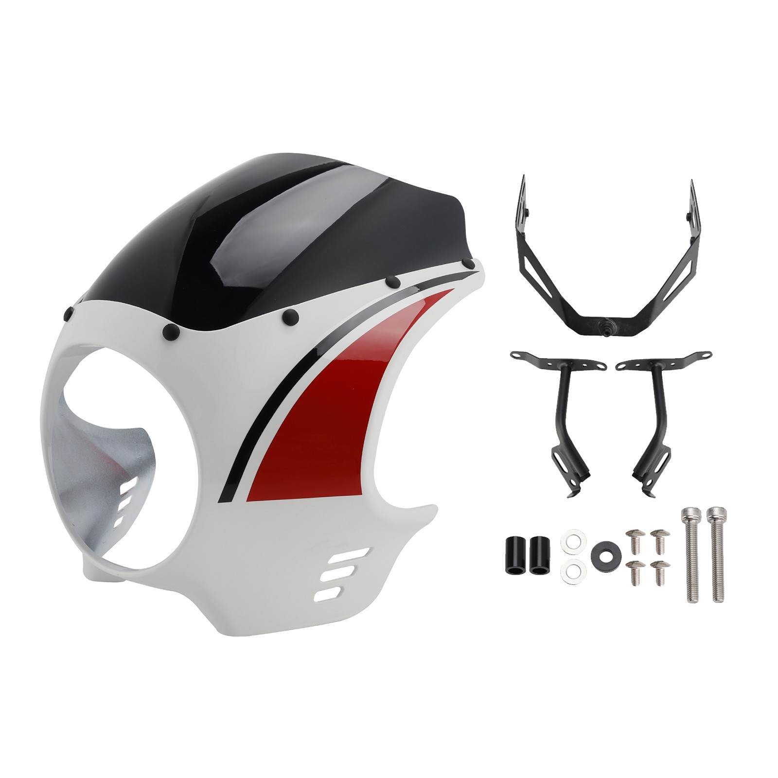 Headlight Fairing Windshield WindScreen fit for XSR900 2022-2025 Red+Black
