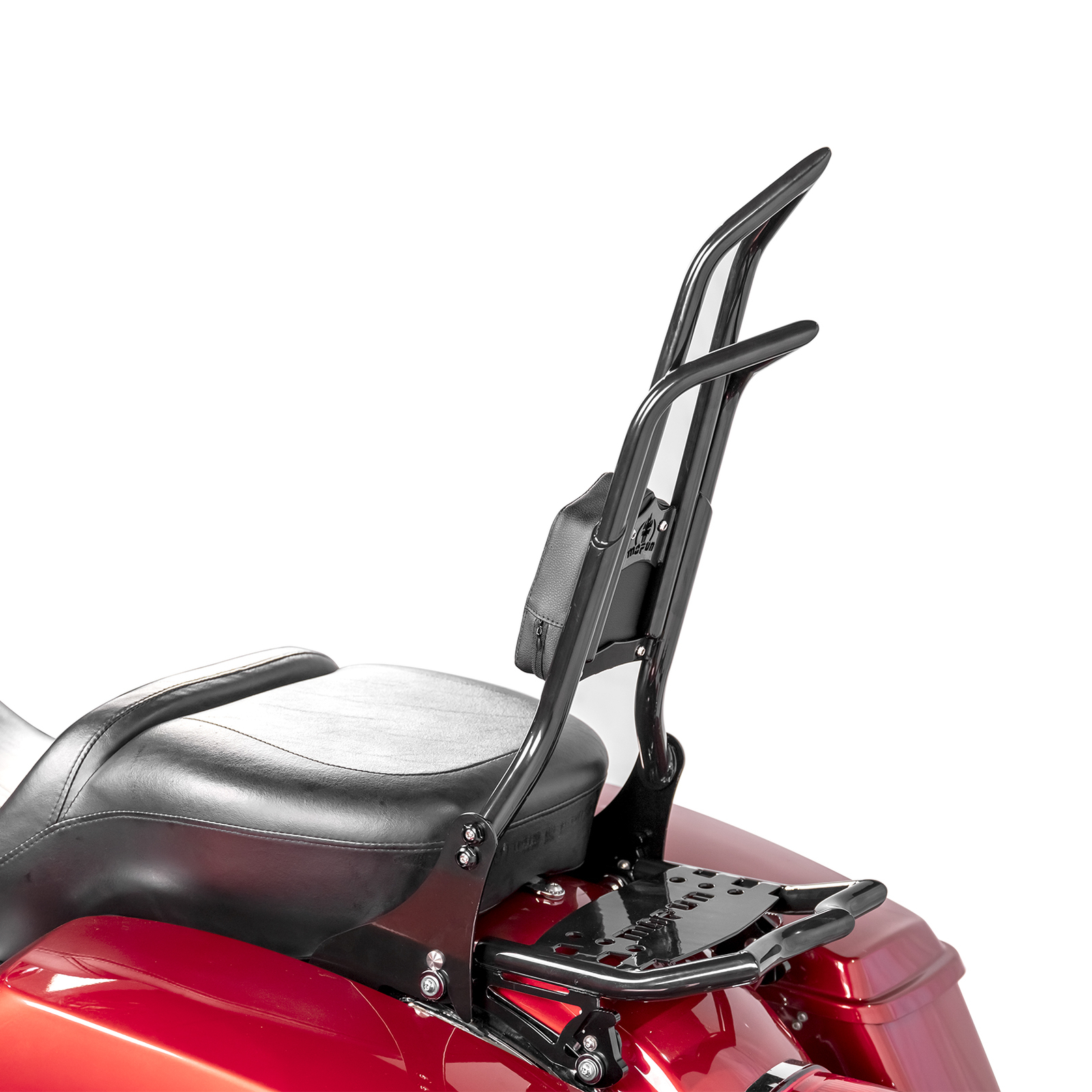 28″ Height Backrest Sissy Bar / Rack For Harley Street Glide Road King 2009-2024