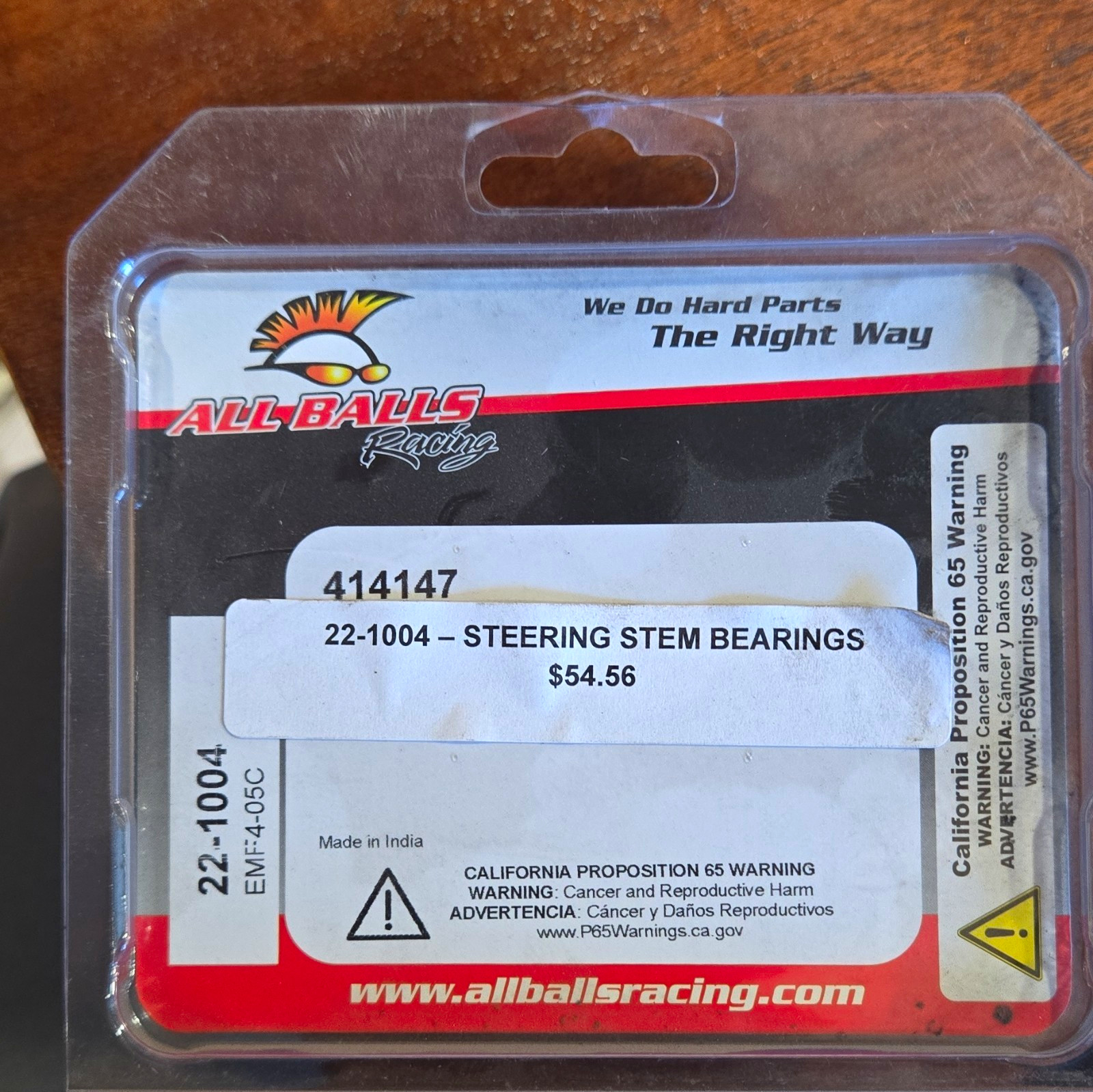 All Balls Steering Stem Bearings 22-1004