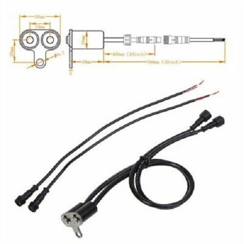 12V Motorcycle Handlebar Headlight Fog Light Switch Dual On-Off Waterproof IP65