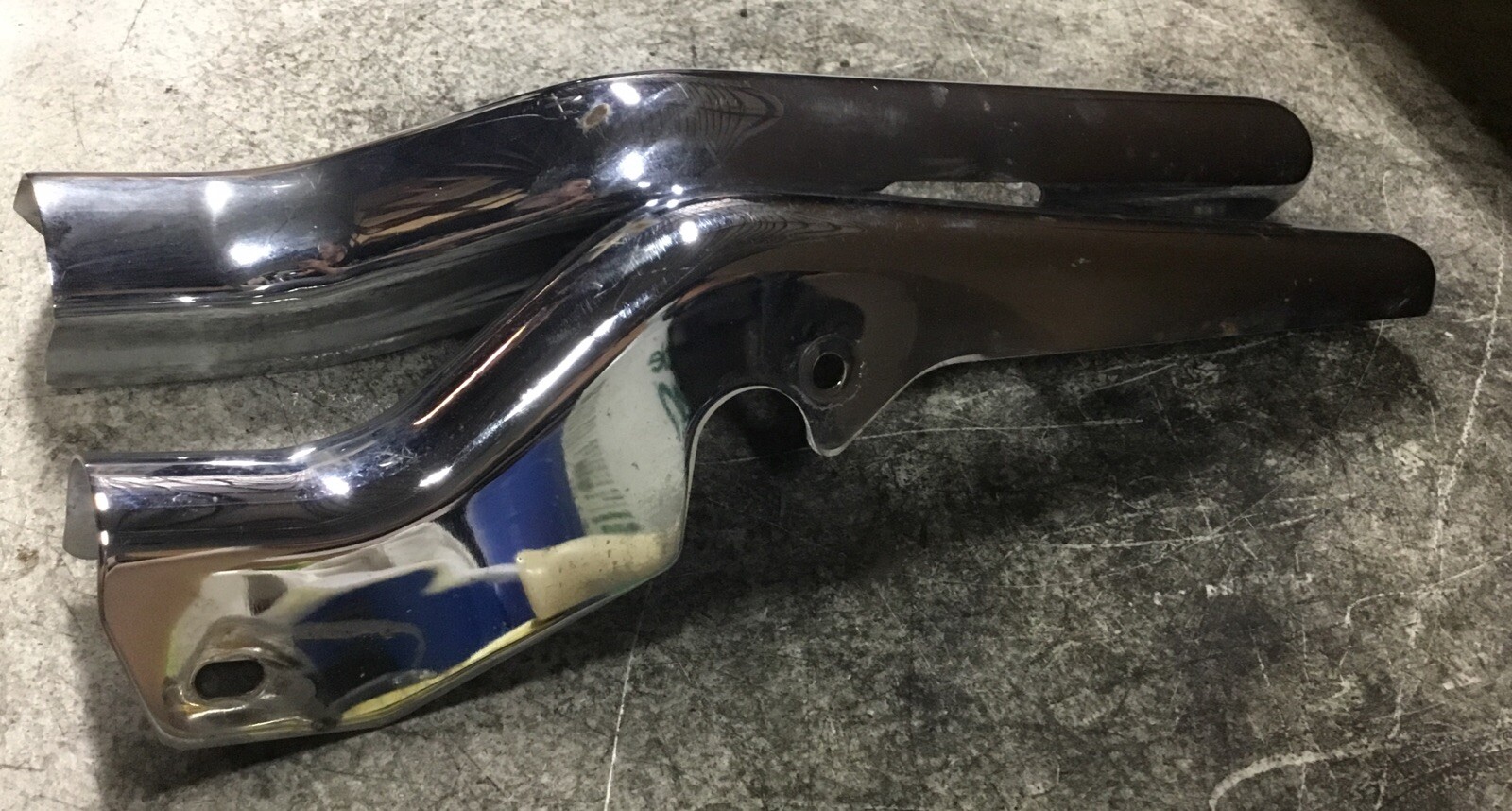 Harley Davidson OEM Chrome Rear Fender Strut Covers FLH FLT Touring LH RH