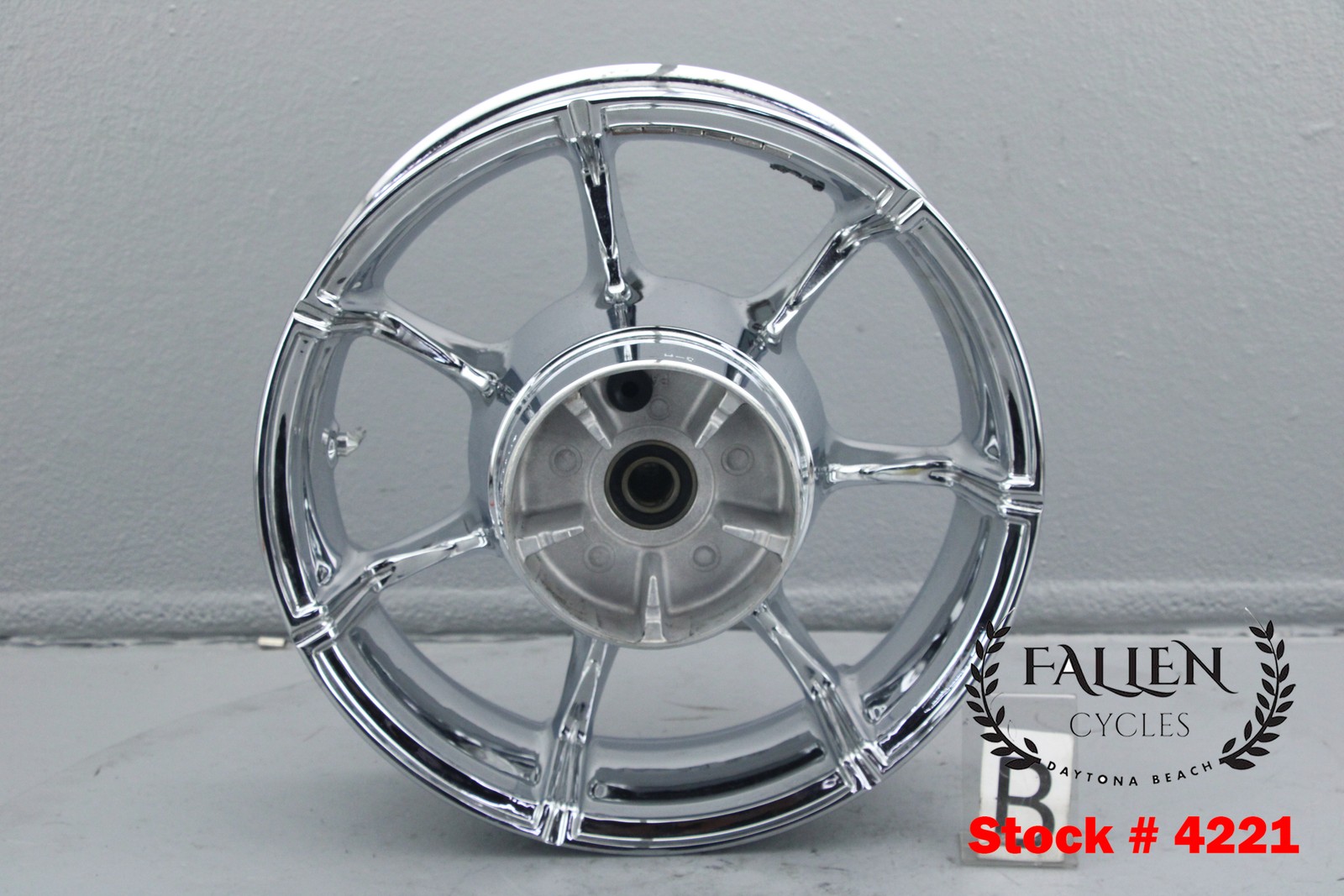 2015 Harley Electra Glide CVO REAR Wheel Rim 16″ x 5.00″ CHROME SLICER #4221