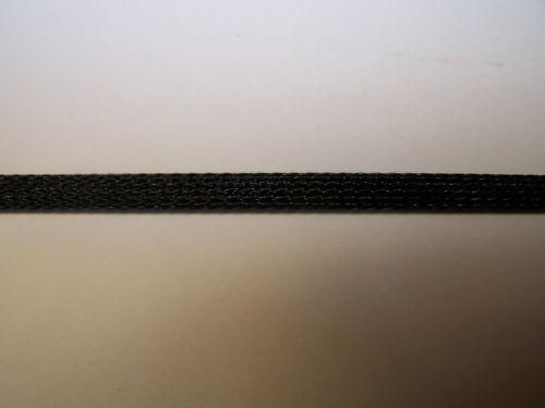 5′ Braided black flex expandable 1/4″ wire loom sleeve sheathing Harley + others