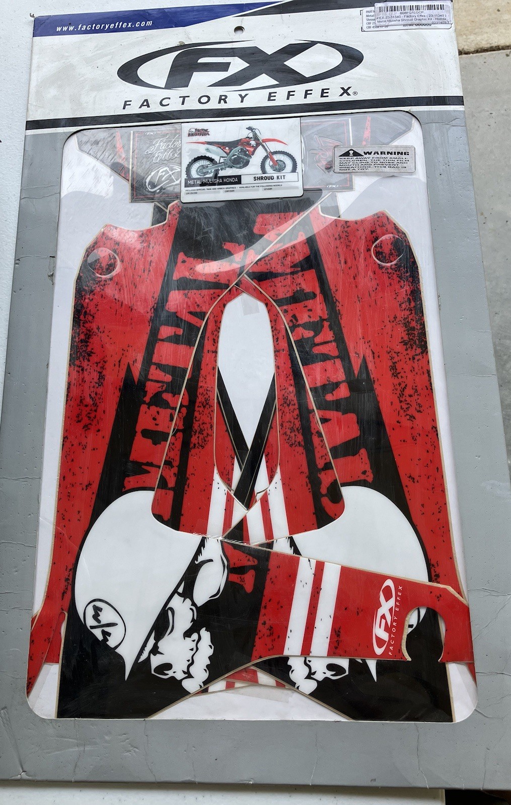 Factory Effex Metal Mulisha Shroud Graphic Kit – Honda