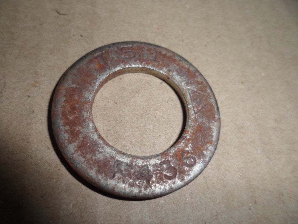 NOS 3/4″ Inside 1 1/2″ Hardened Steel Zinc Plated Flat Washer TSI F436 Qty 1